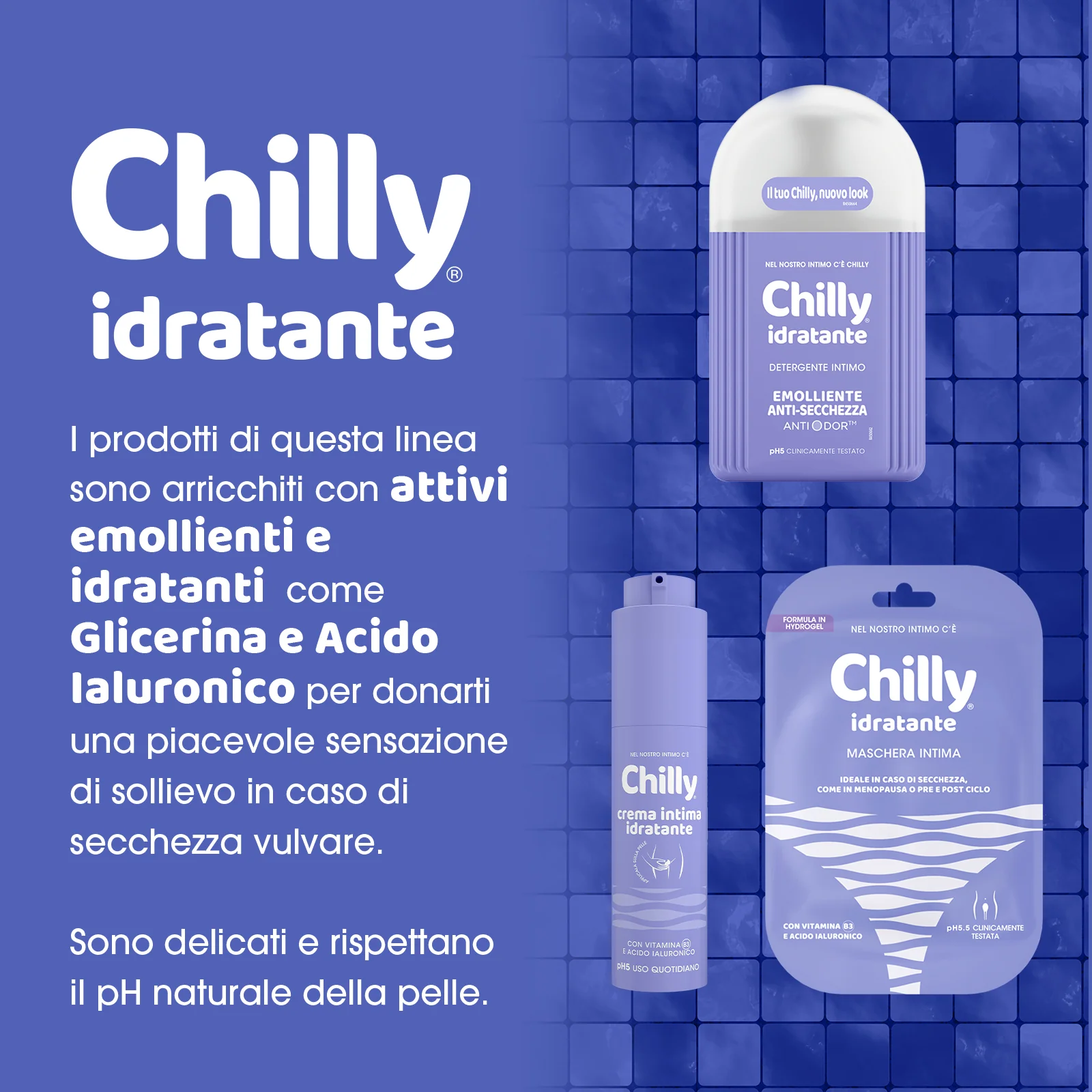 Chilly Detergente Idratante 300 ml Lenitivo