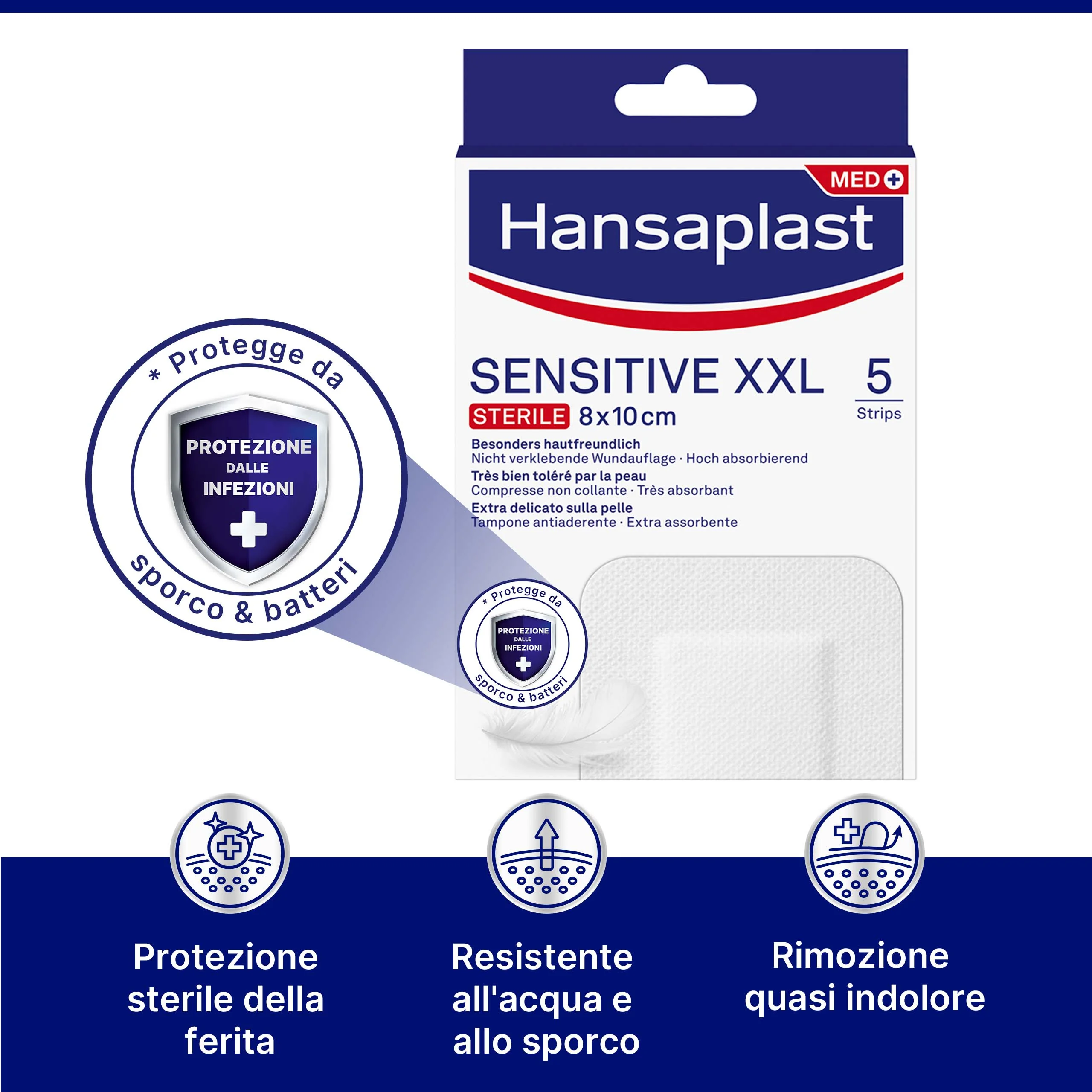 10x Hansaplast Fixierpflaster Classic, 5 m x 2,5 cm - 1 Rolle 10x Hansaplast Fixierpflaster Classic, 5 m x 2,5 cm - 1 Rolle