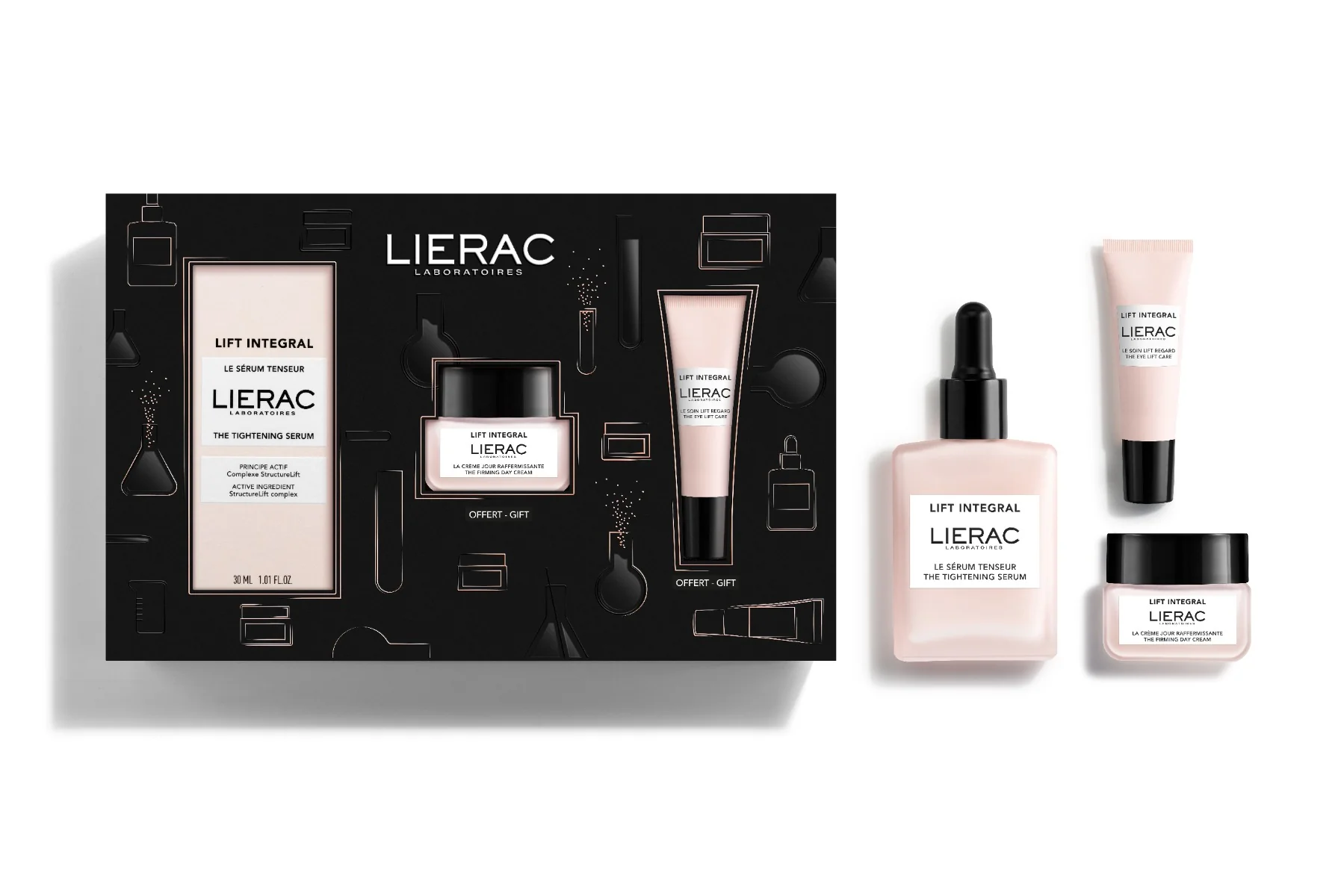 Lierac Lift Integral Siero + Crema + Contorno Occhi Anti-età liftante rassodante