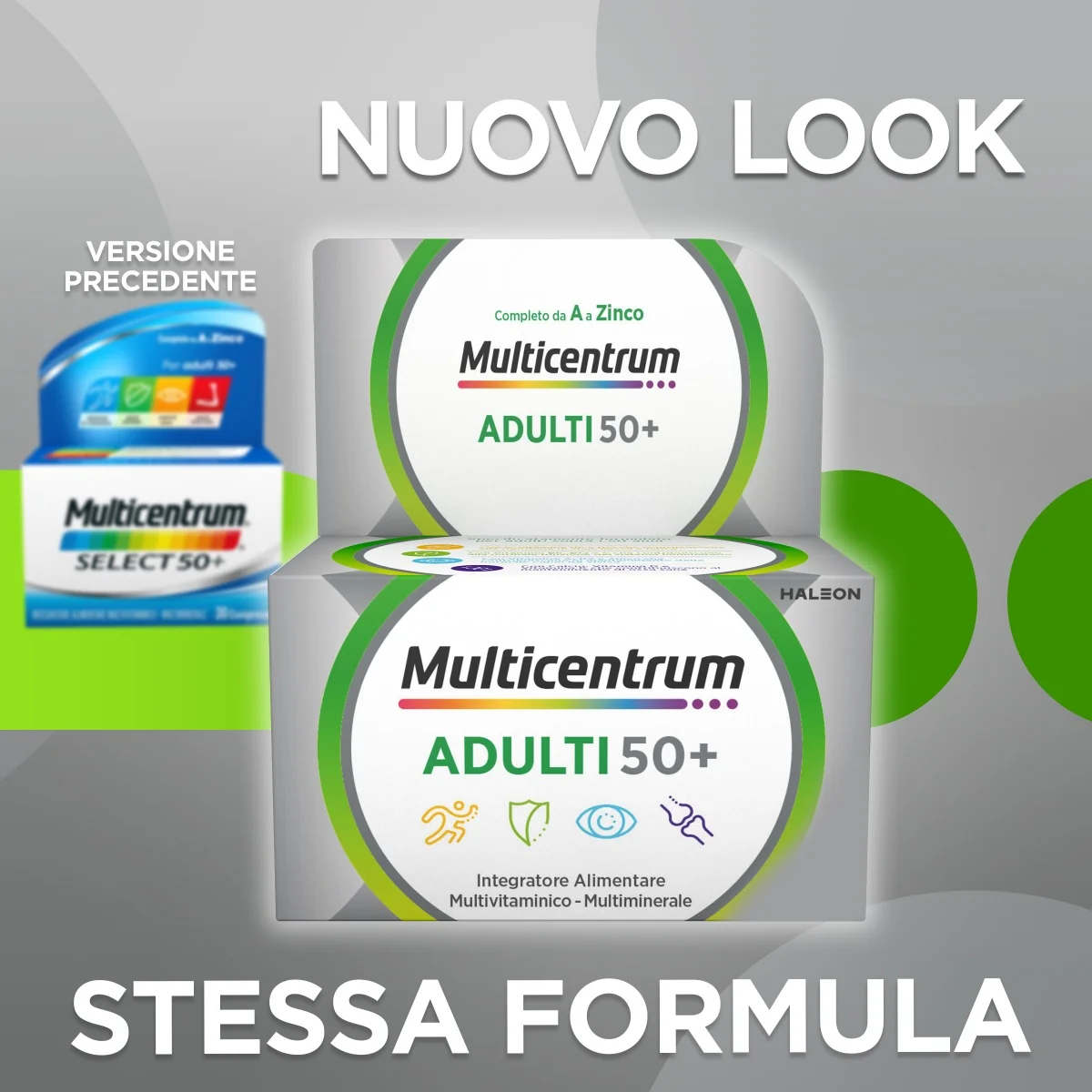 Multicentrum Select 50+ 90 Compresse Integratore di Vitamine