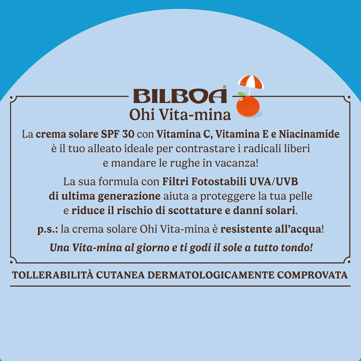 Bilboa Viso&Corpo Crema Solare Spf 30 Travel Size 