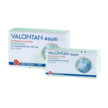Valontan Adulti 100 mg 4 Compresse Rivestite Antinausea