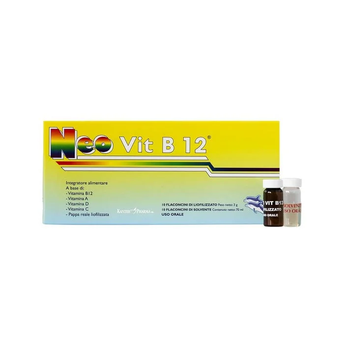 Neovit B12 10 Flaconcini Integratore di Vitamina B12