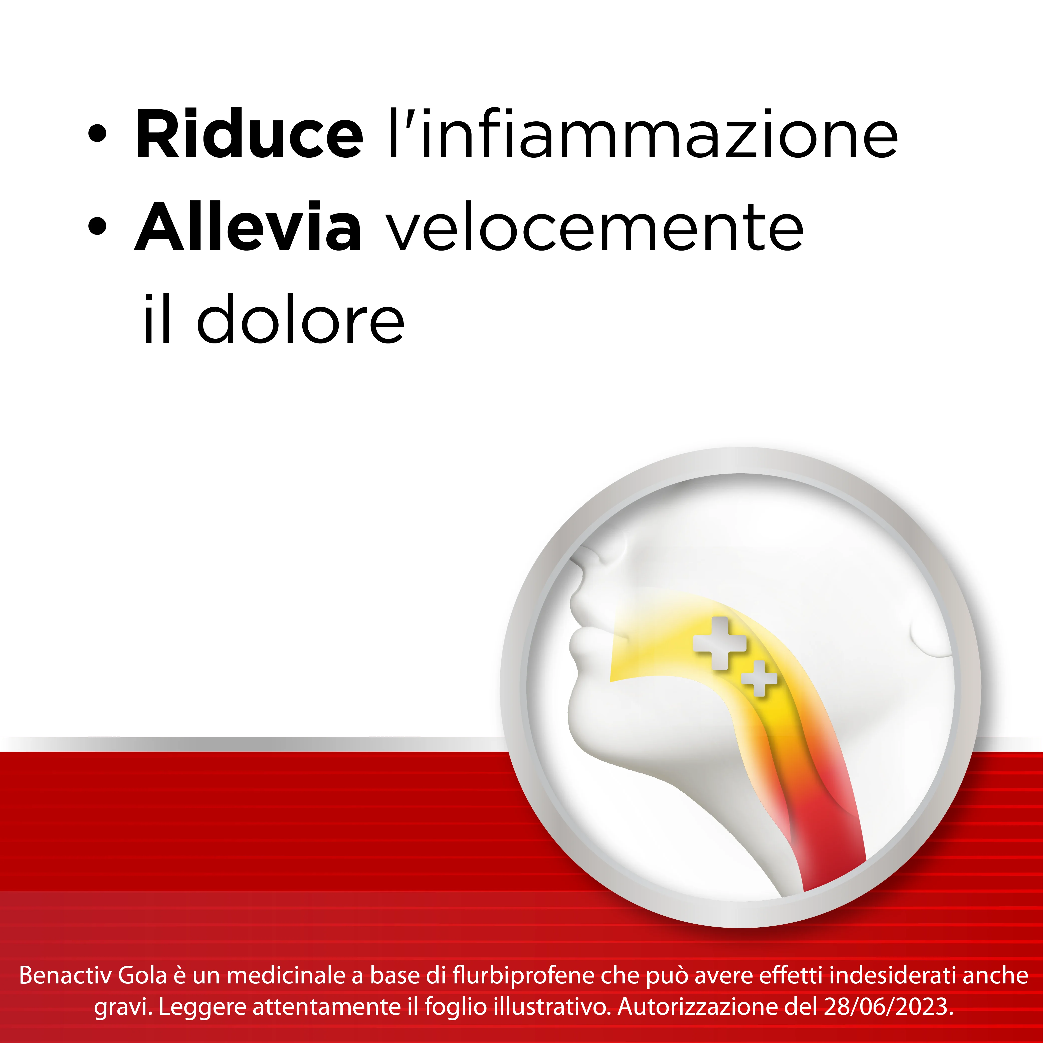 Benactiv Gola Spray Per Mucosa Orale 2,5 mg/ml Flurbiprofene 15 ml Flurbiprofene