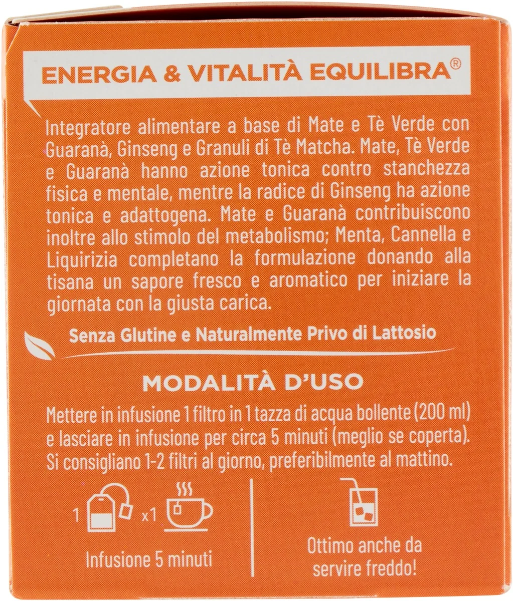 Equilibra Tisana Energia & Vitalità 15 Filtri Contro Stanchezza e Affaticamento