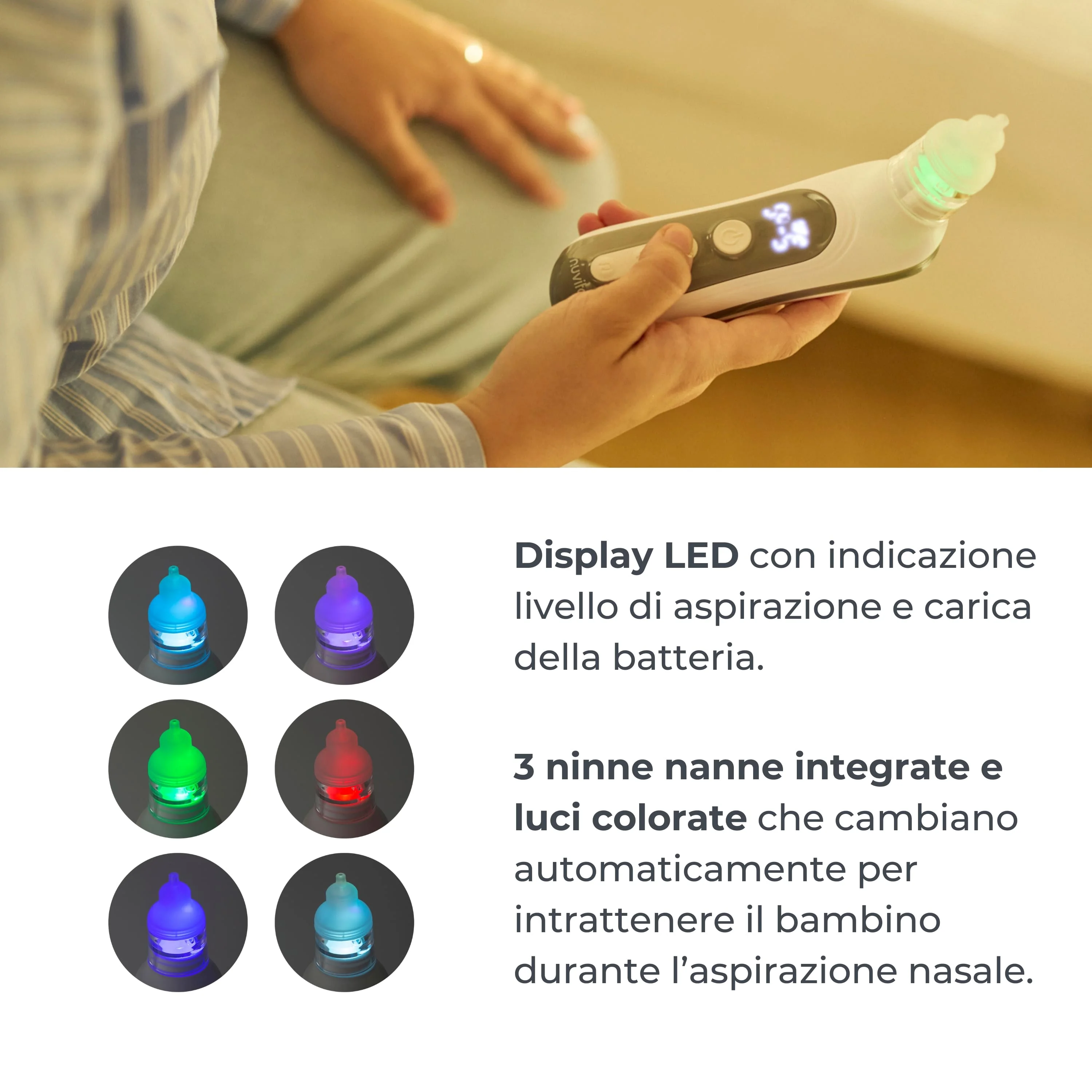 Nuvita Aspiratore Nasale Elettrico Igiene Nasale