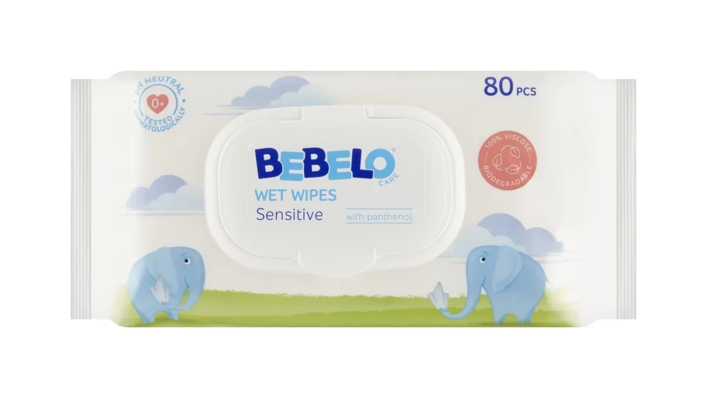 Bebelo Salviette Umidificate Sensitive 80 Pezzi Per Bambini