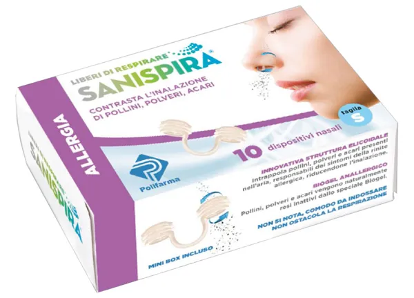 Sanispira Allergia Filtro Nasale Taglia M 10 Pezzi