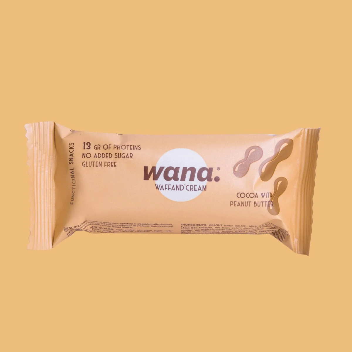 Wana Barretta Peanut Butter Cocoa 43 G Senza Grassi Trans