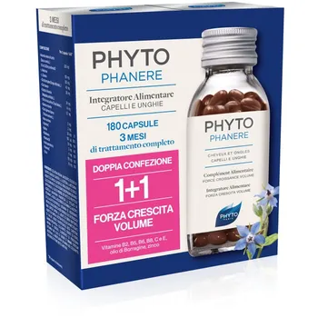 Phyto Phytophanere 180 Capsule Integratore Alimentare per Capelli e Unghie