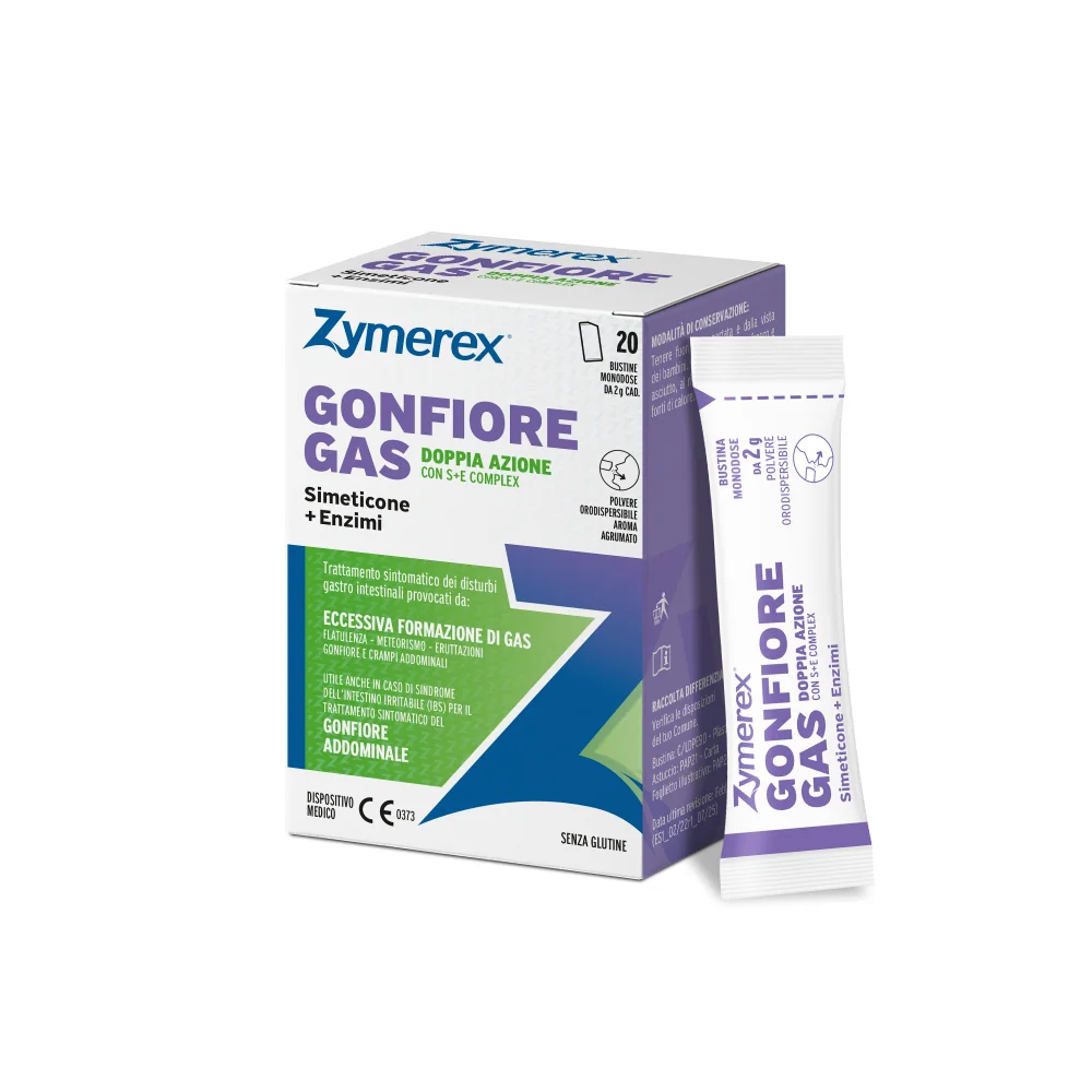 Zymerex Gonfiore Gas Doppia Azione 20 Bustine Gonfiore Addominale
