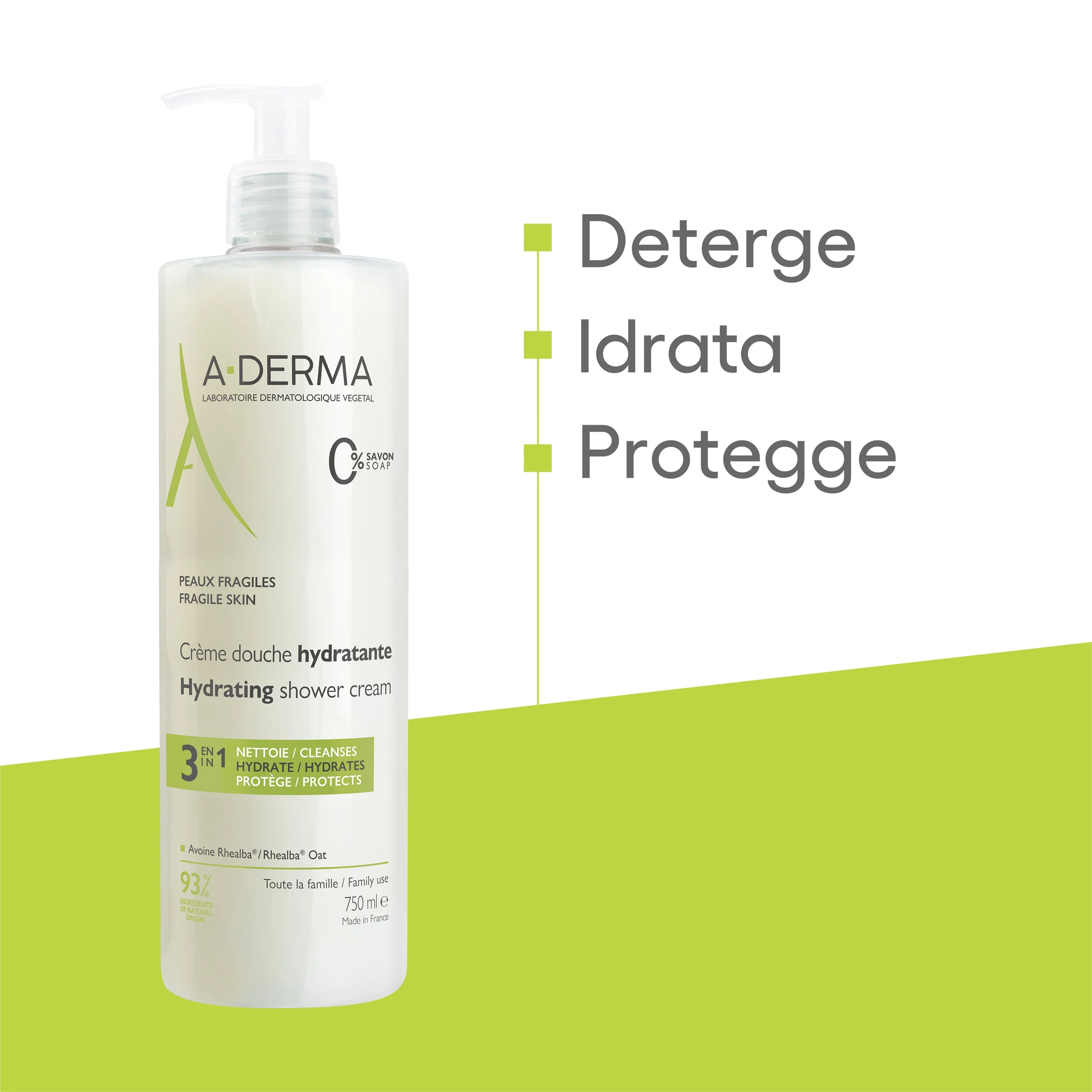 Les Indispensables Crema Doccia Hydra Protettivo 750 Ml