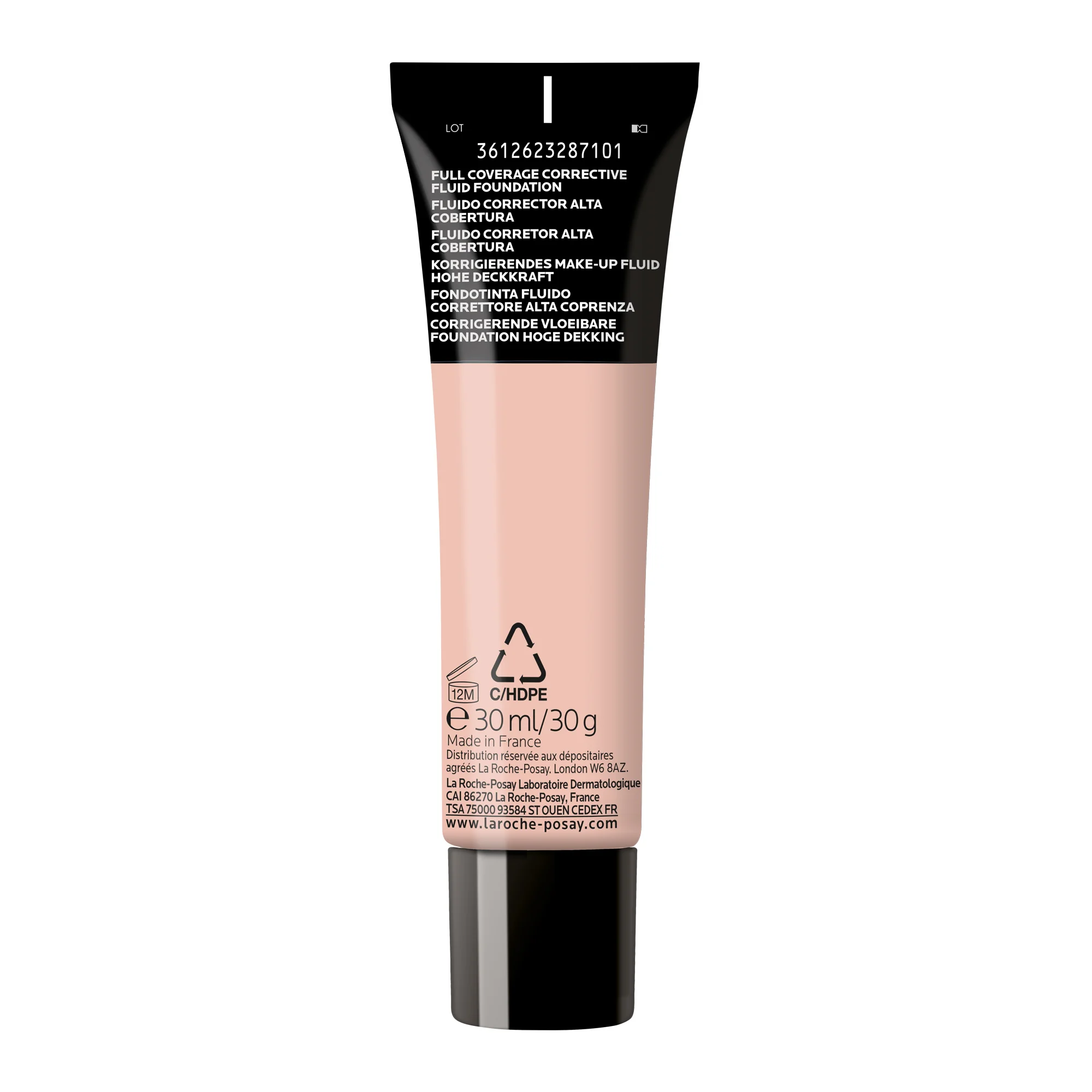 La Roche Posay Toleriane Fondotinta Fluido 8, 30 Ml Correttore alta coprenza
