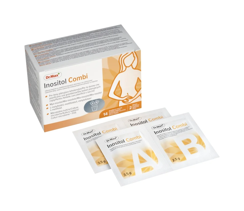 Dr. Max Inositol Combo 14 Bustine Doppie Per Donne che Pianificano la Gravidanza