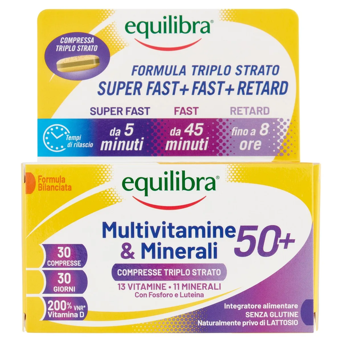 Equilibra Multivitamine & Minerali 50+ 30 Compresse Integratore Multivitaminico