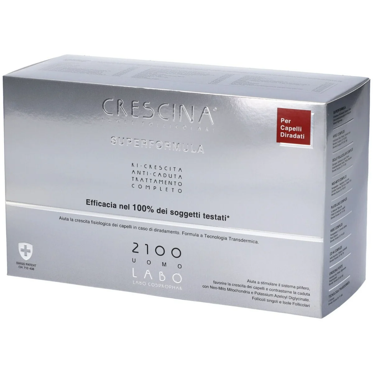 Crescina Super Formula 2100 Uomo 20+20 Fiale Anticaduta