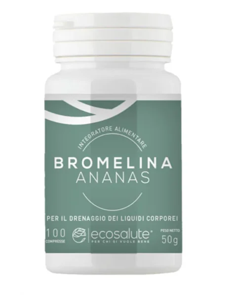 Bromelina 100 Compresse Per il Drenaggio dei Liquidi Corporei