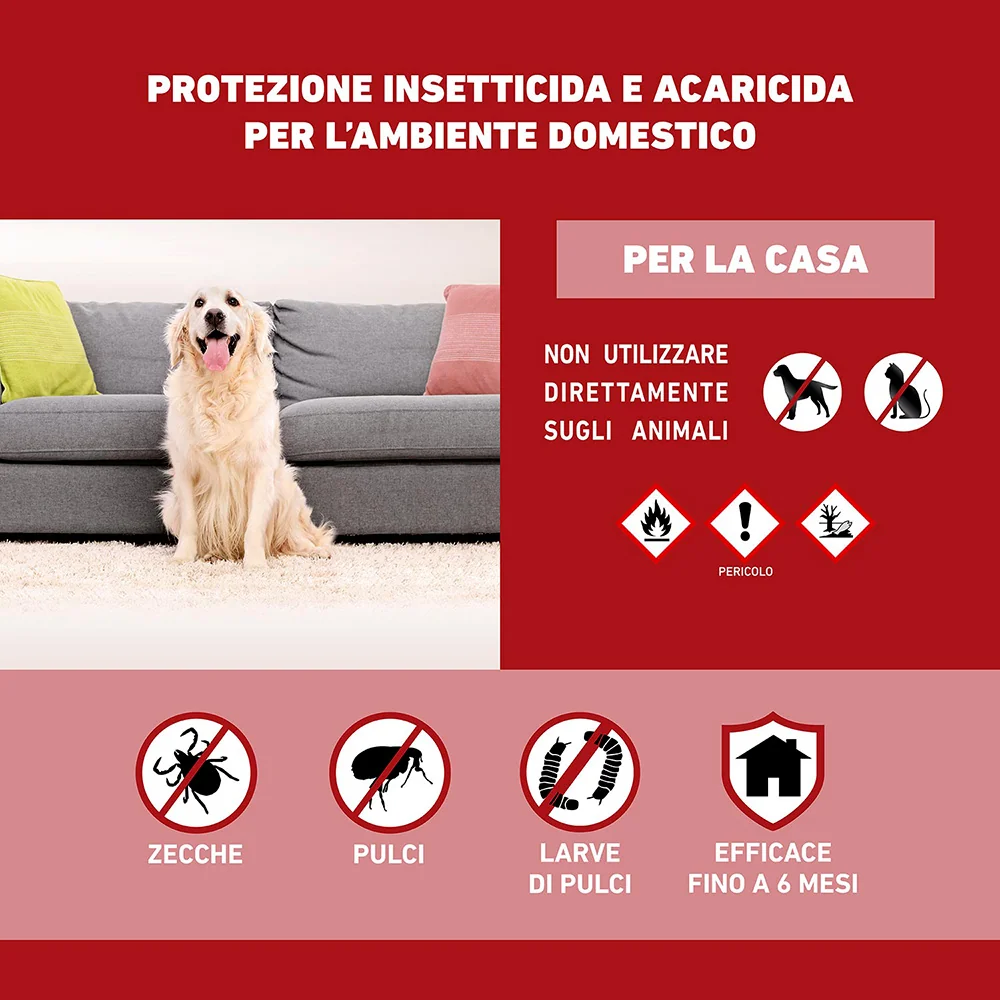 Frontline Homegard, Spray Insetticida E Acaricida Per L’Ambiente Domestico 250Ml