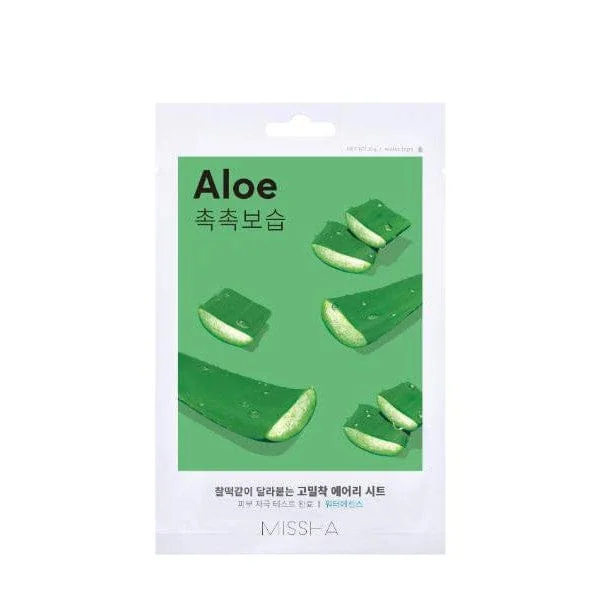 Missha Airy Fit Sheet Mask Aloe 19 G Maschera viso in tessuto