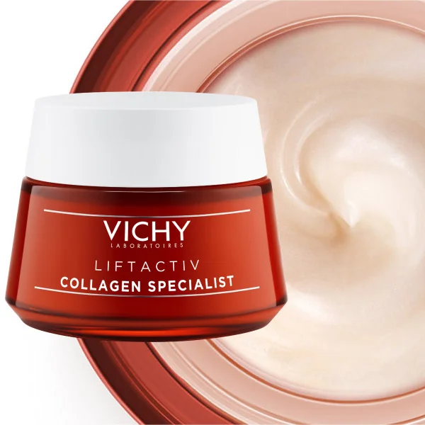 Vichy Liftactiv Collagen Specialist Crema Giorno 50 Ml Anti-età con Peptidi Pro-Collagene