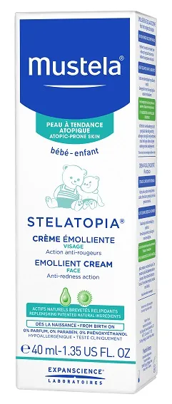 Mustela Stelatopia Crema Viso 40 ml Per Bambini