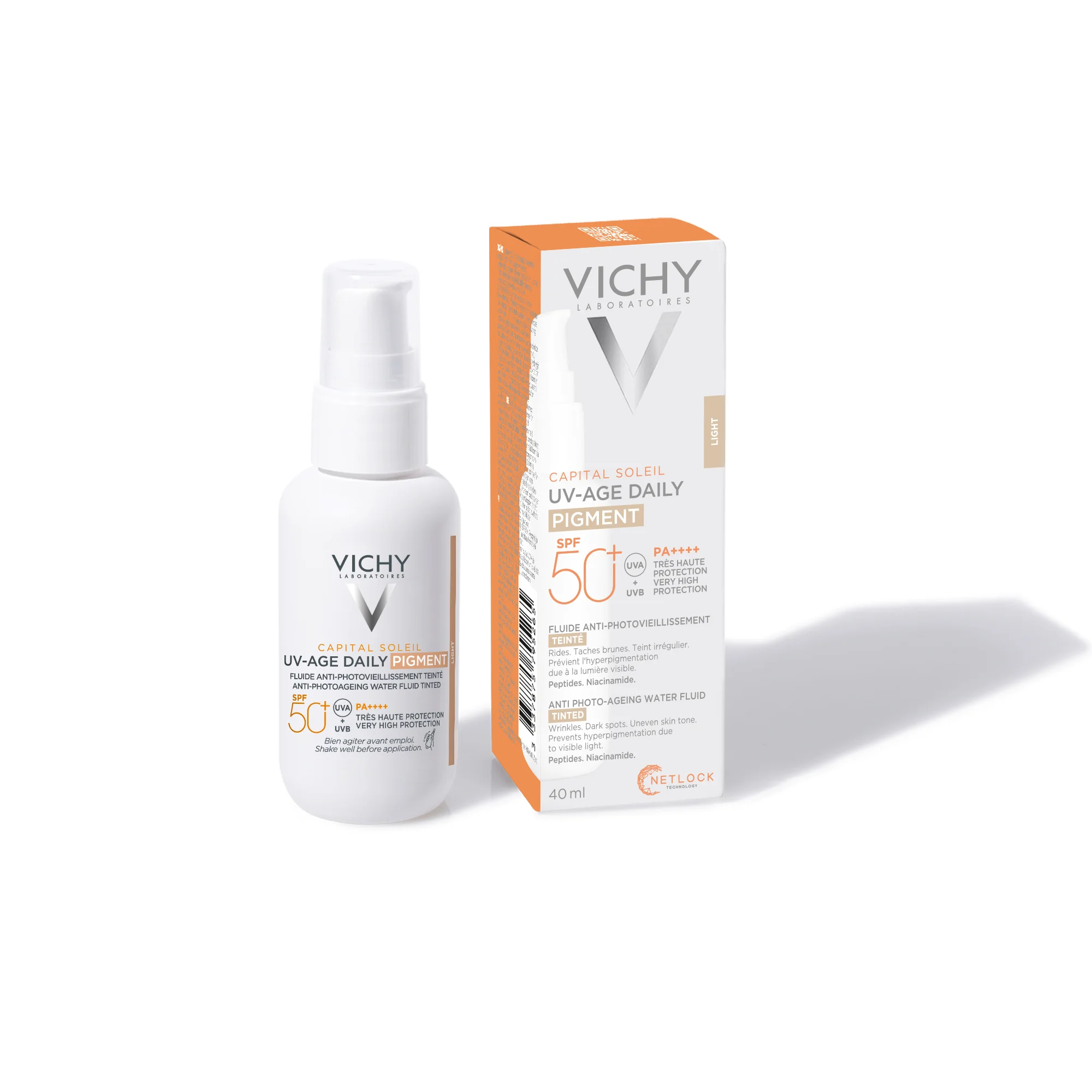 Vichy Capital Soleil Uv-Age Tinted SPF 50+ 40 Ml Fluido Anti Foto-Invecchiamento