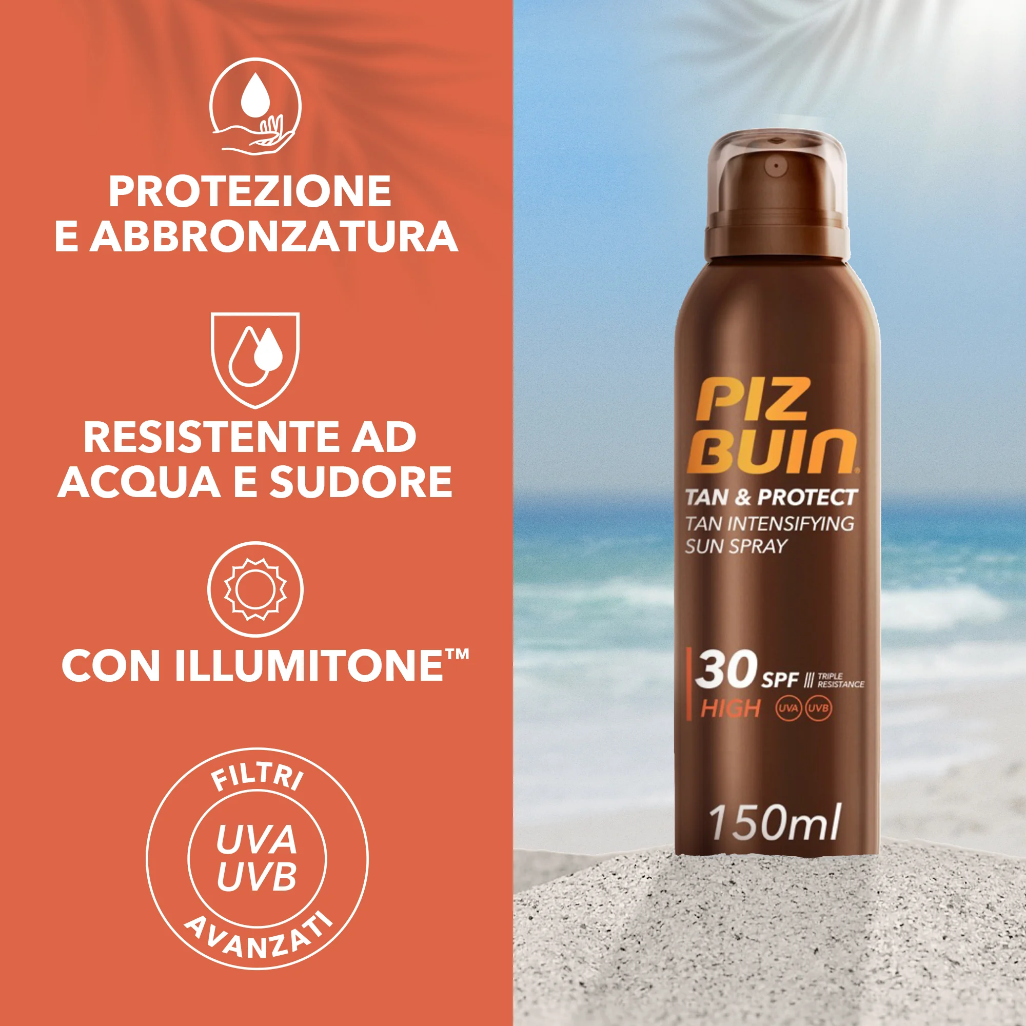 Piz Buin Tan&Protect Intens Spray Spf30 Protezione Solare