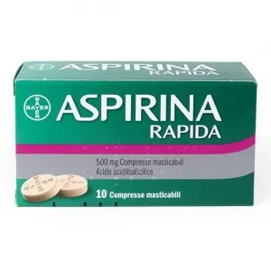 Aspirina Rapida 500 mg 10 Compresse Masticabili Antinfiammatorio