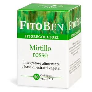 Fitoben Mirtillo Rosso Integratore Estratti Vegetali 50 Capsule