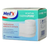 Med's Farmapore Medicazione Autoadesiva Striscia Con Cerotto 1 m x 7 cm