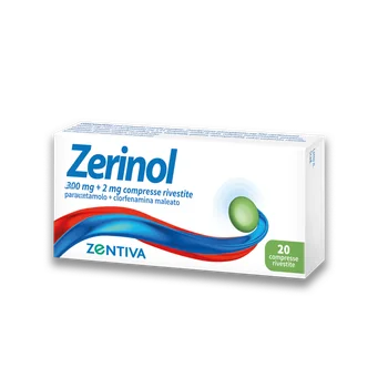 Zerinol 300 mg + 2 mg 20 Compresse Per Influenza e Raffreddore