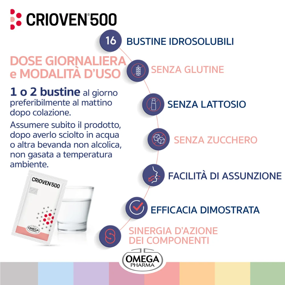 Crioven 500 Integratore Microcircolo 16 Bustine