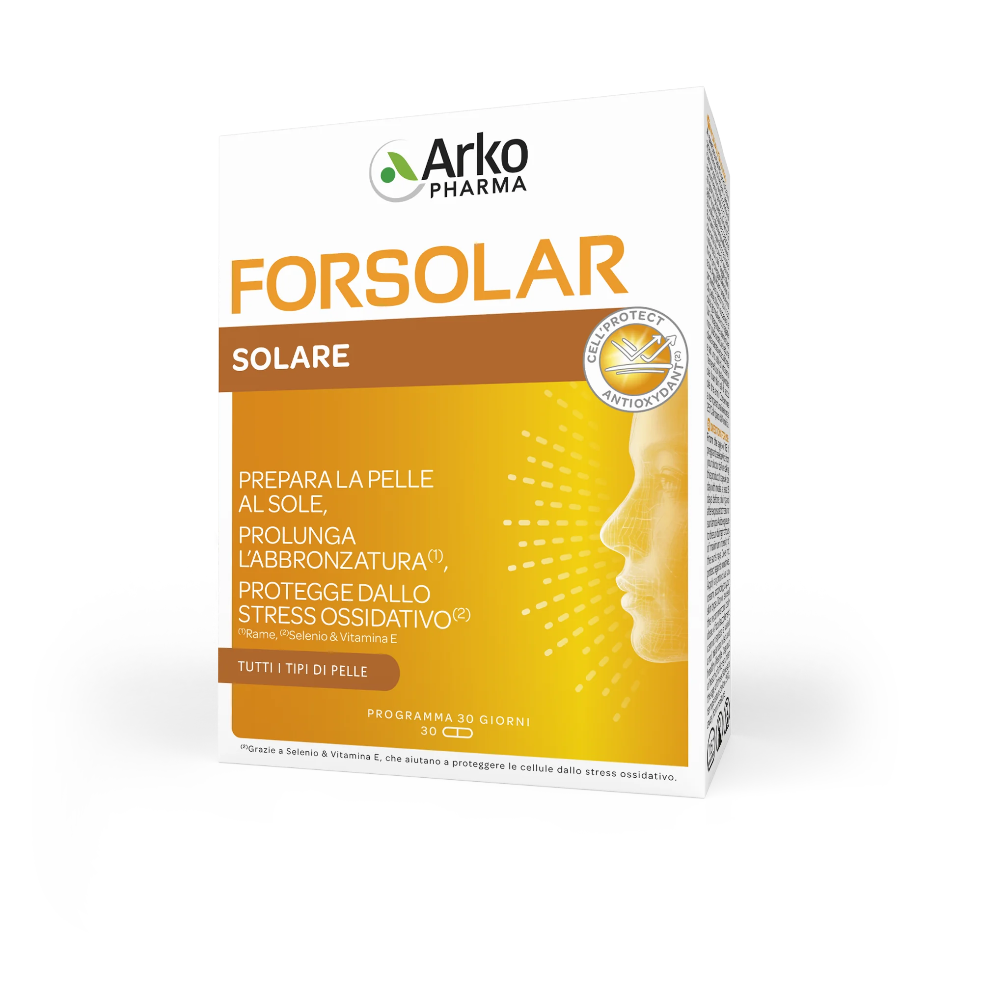 Arkopharma Forsolar Solare 30 perle Bellezza della pelle