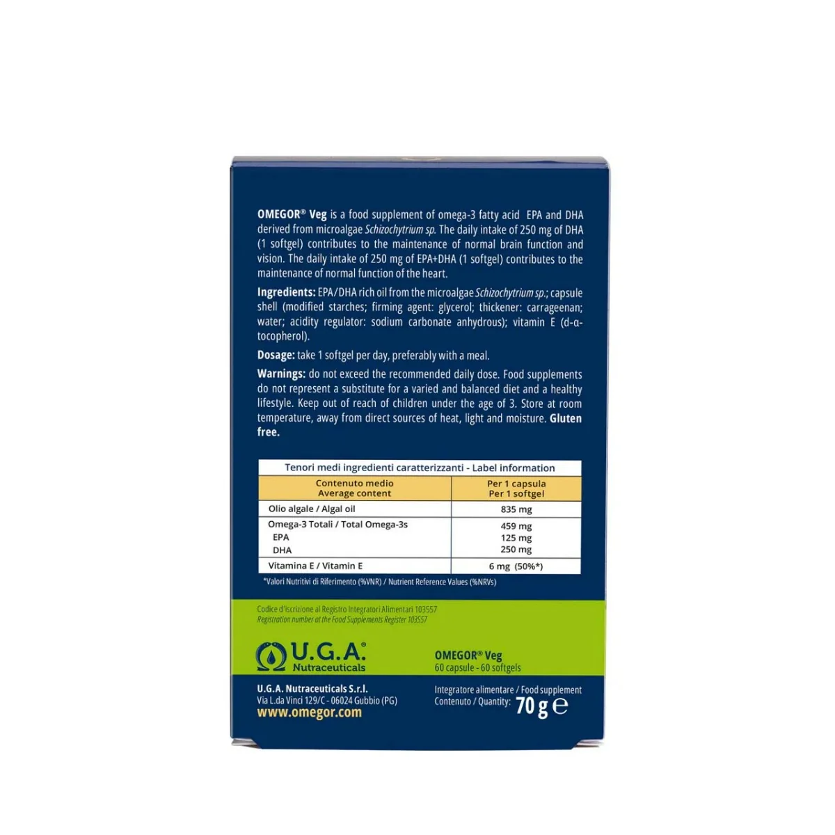 Omegor Veg 60 capsule Omega-3