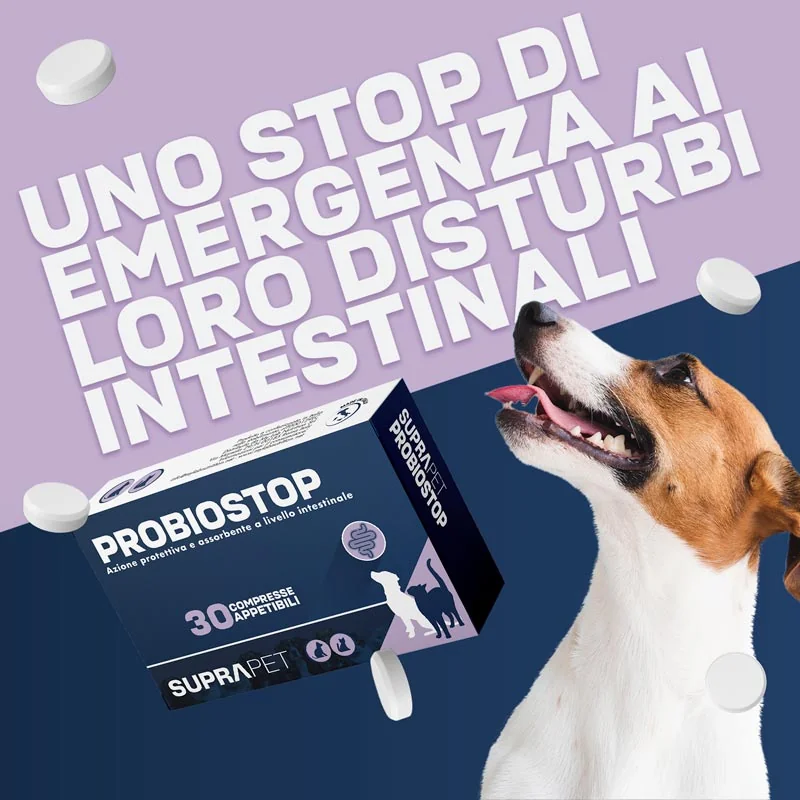 Suprapet Probiostop 30Cpr Azione Protettiva e Gastroprotettiva