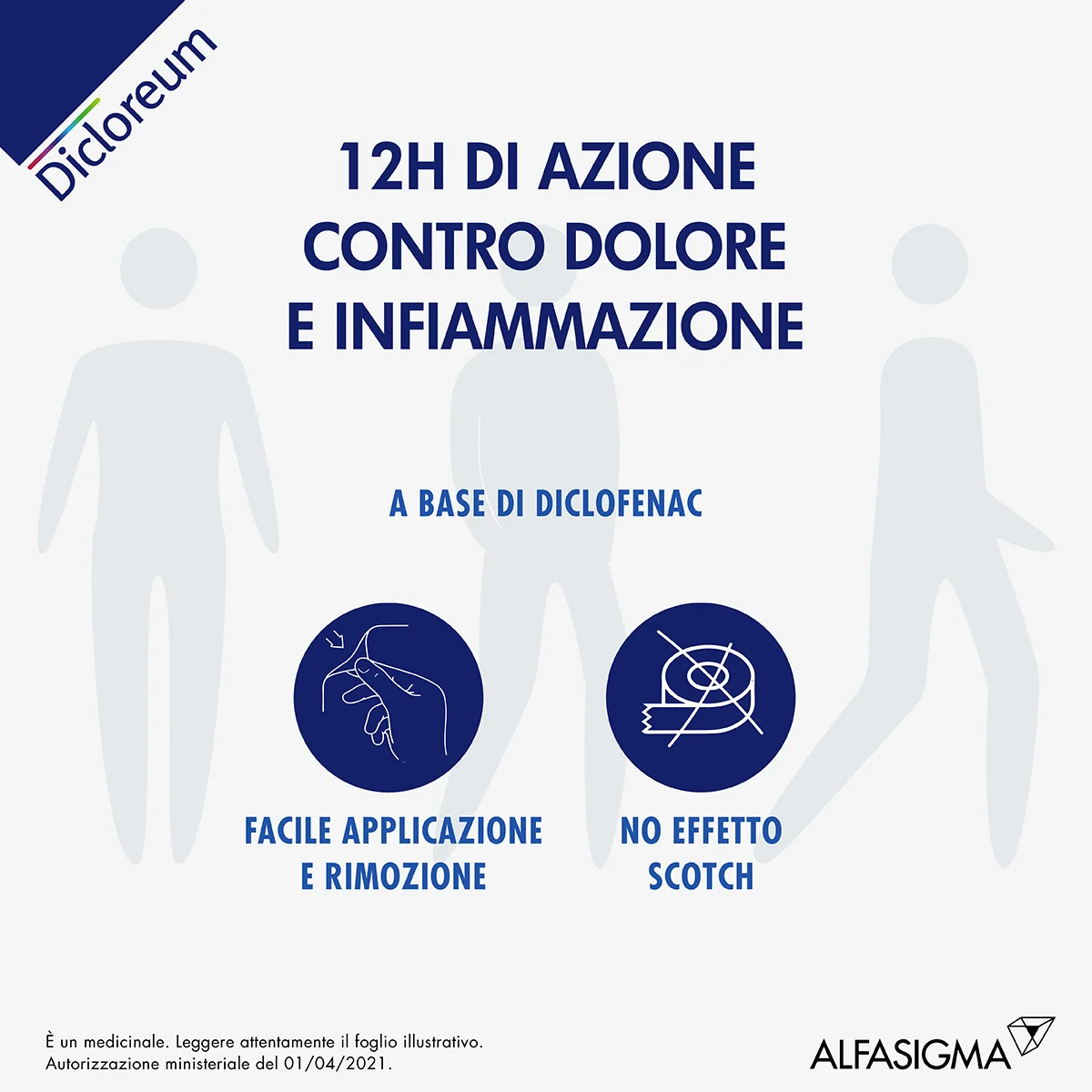 Dicloreum Antinfiammatorio Locale 180 mg Diclofenac 10 Cerotti Medicati