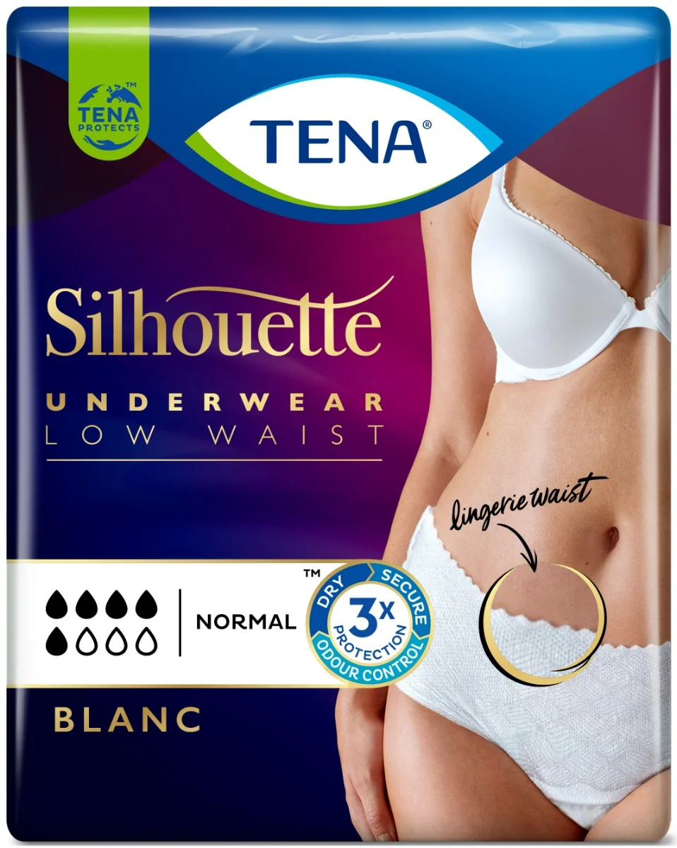 Tena Silhouette Blanc L 10 Pezzi Mutandine Assorbenti Eleganti