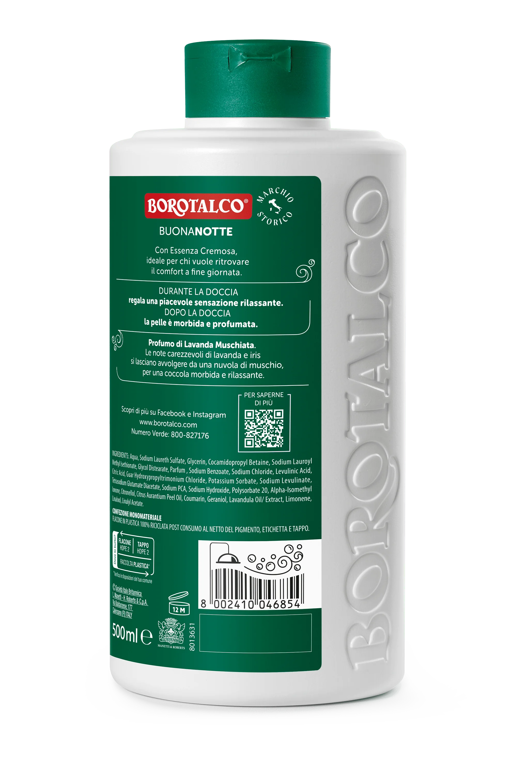 Borotalco Bagno Buonanotte Rilassante 500 Ml