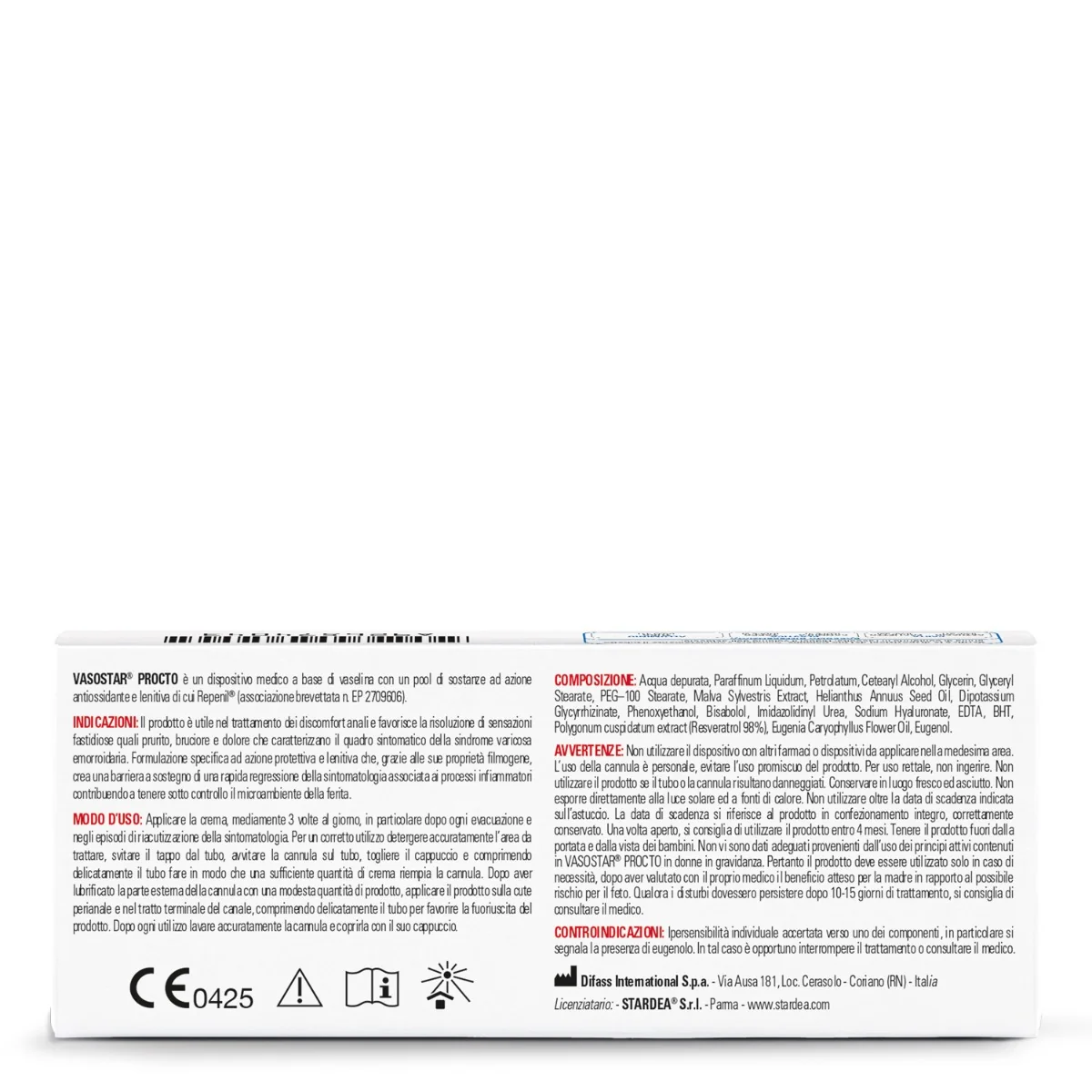Vasostar Crema Proctologica 30 g Proctologia