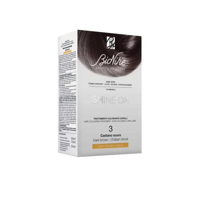 Bionike Shine On 3 Castano Scuro Trattamento Colorante Capelli