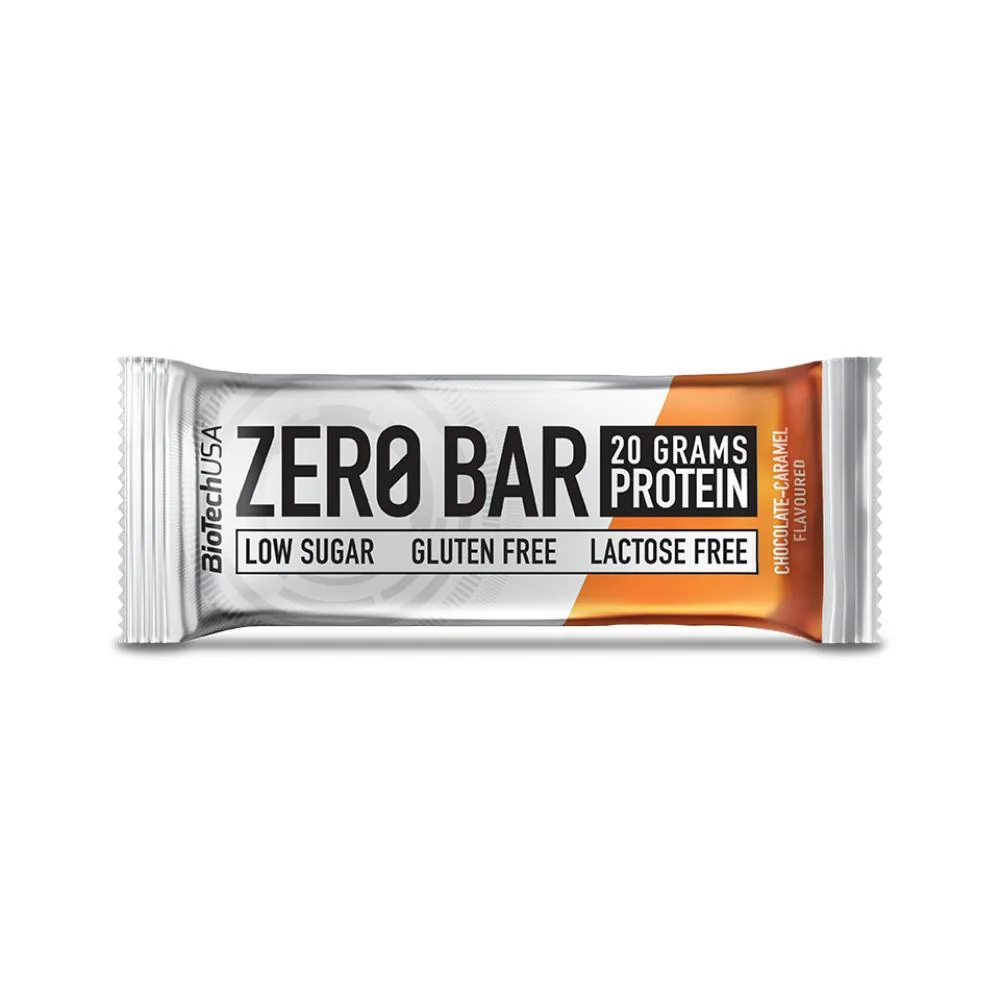 Biotechusa Zero Bar Cioccolato Caramello 50 g Barretta Proteica