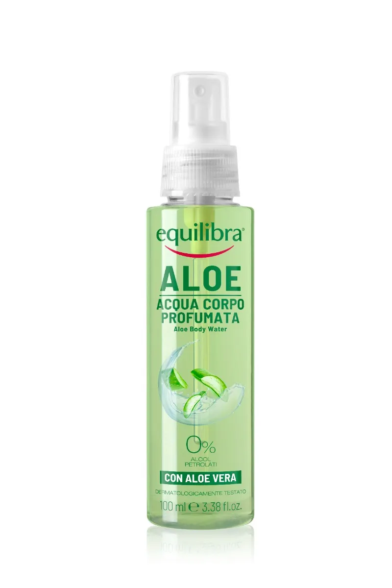 Equilibra Corpo Kit Aloe Dermo Bagno Idratante 400 ml + Acqua Corpo Profumata 100 ml + Crema Corpo Lenitiva 200 ml