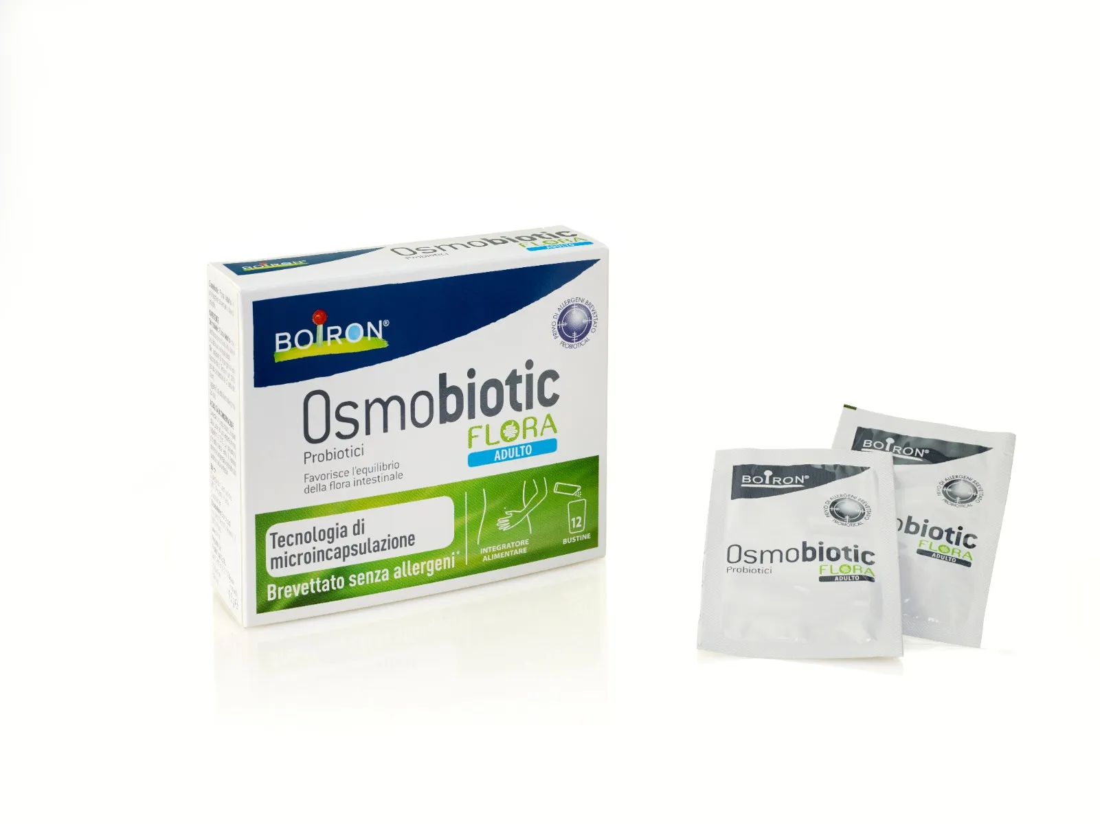 Boiron Osmobiotic Flora Adulto Integratore Probiotico 12 Bustine Benessere Intestinale