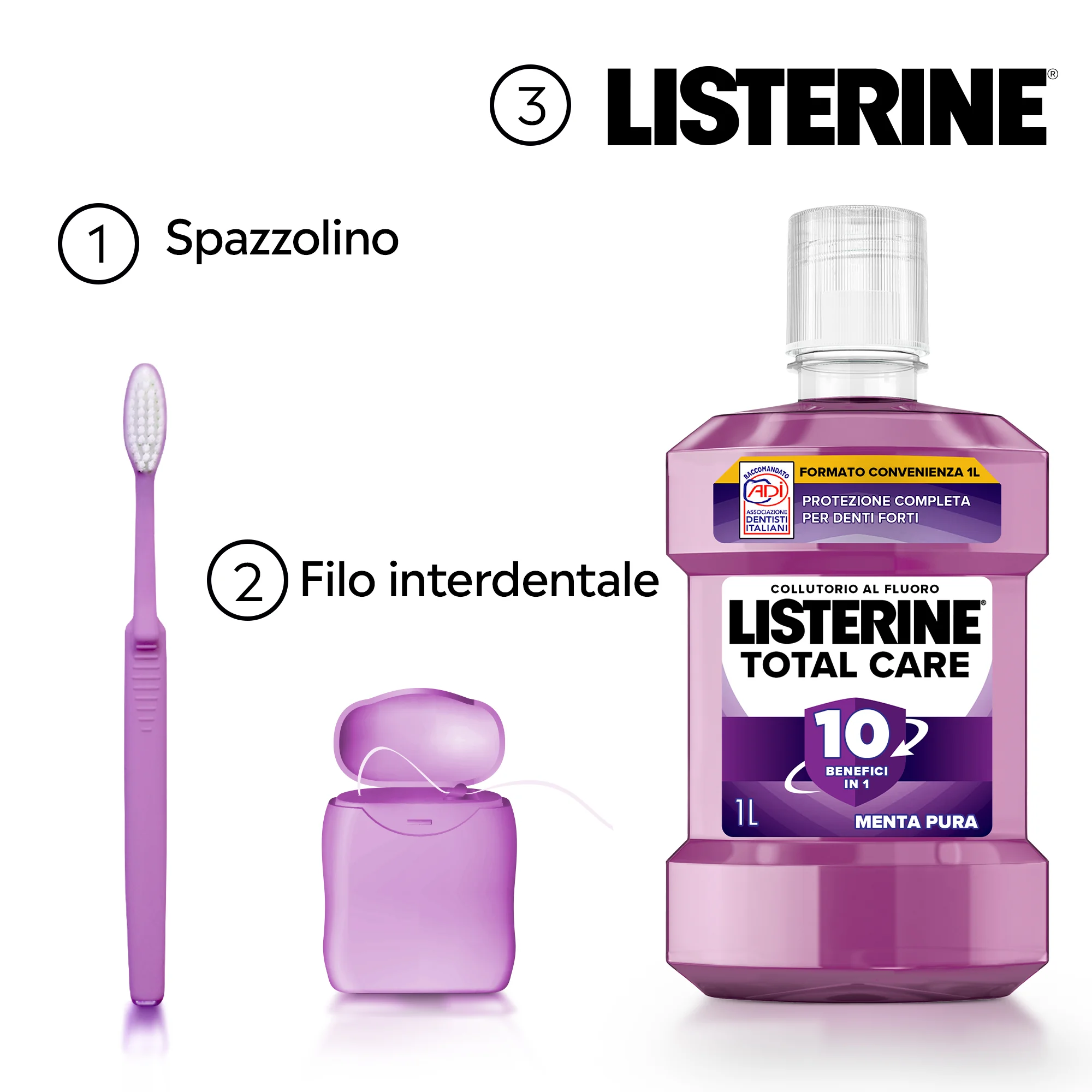 Listerine Collutorio Total Care 1L