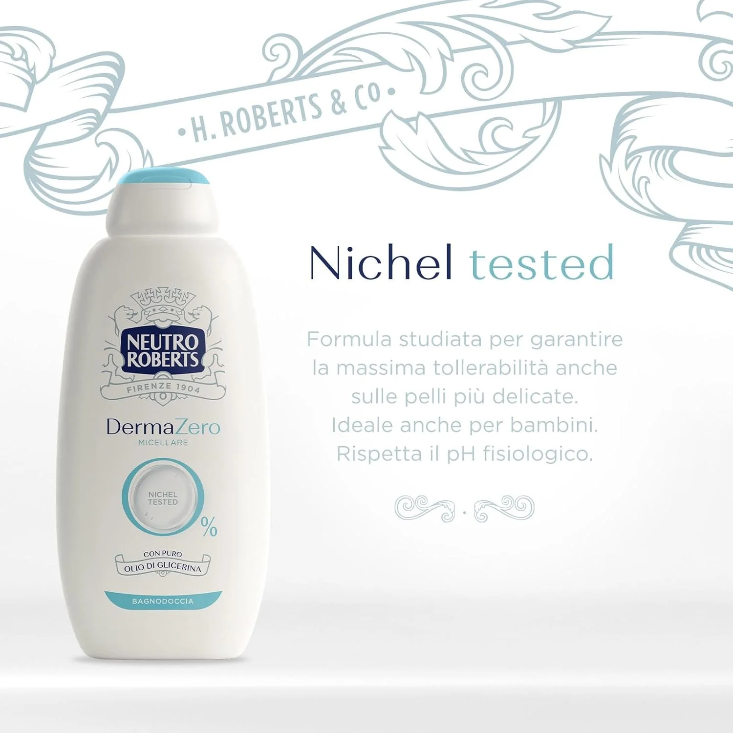 Neutro Roberts Bagnoschiuma Dermazero Micellare 600 ml Senza Sapone e Coloranti