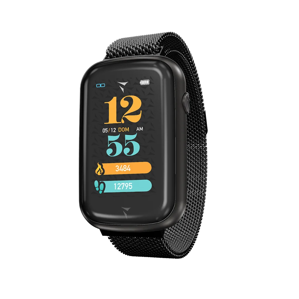 Techmade Steps Smartwatch Maglia Total Black Da Portare Sempre con Te