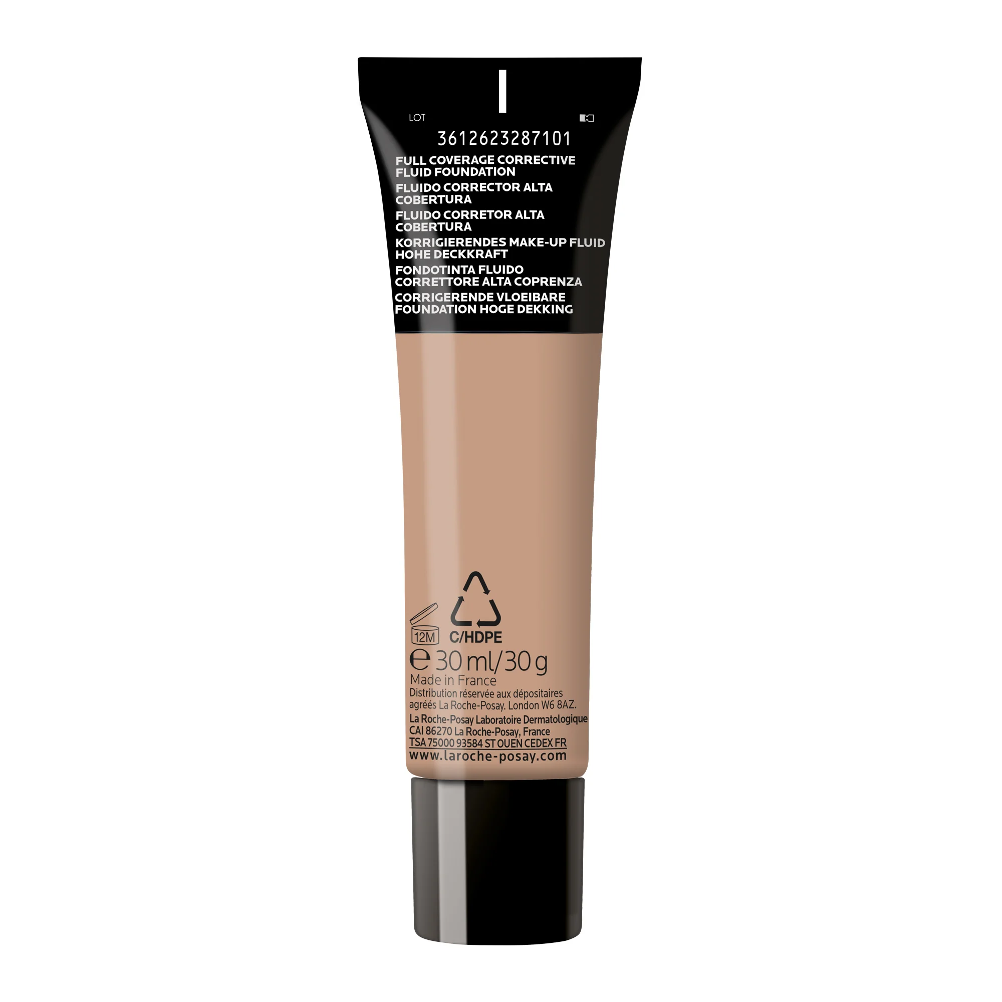 La Roche Posay Toleriane Fondotinta Fluido colore n. 13 30 Ml Correttore Alta Coprenza