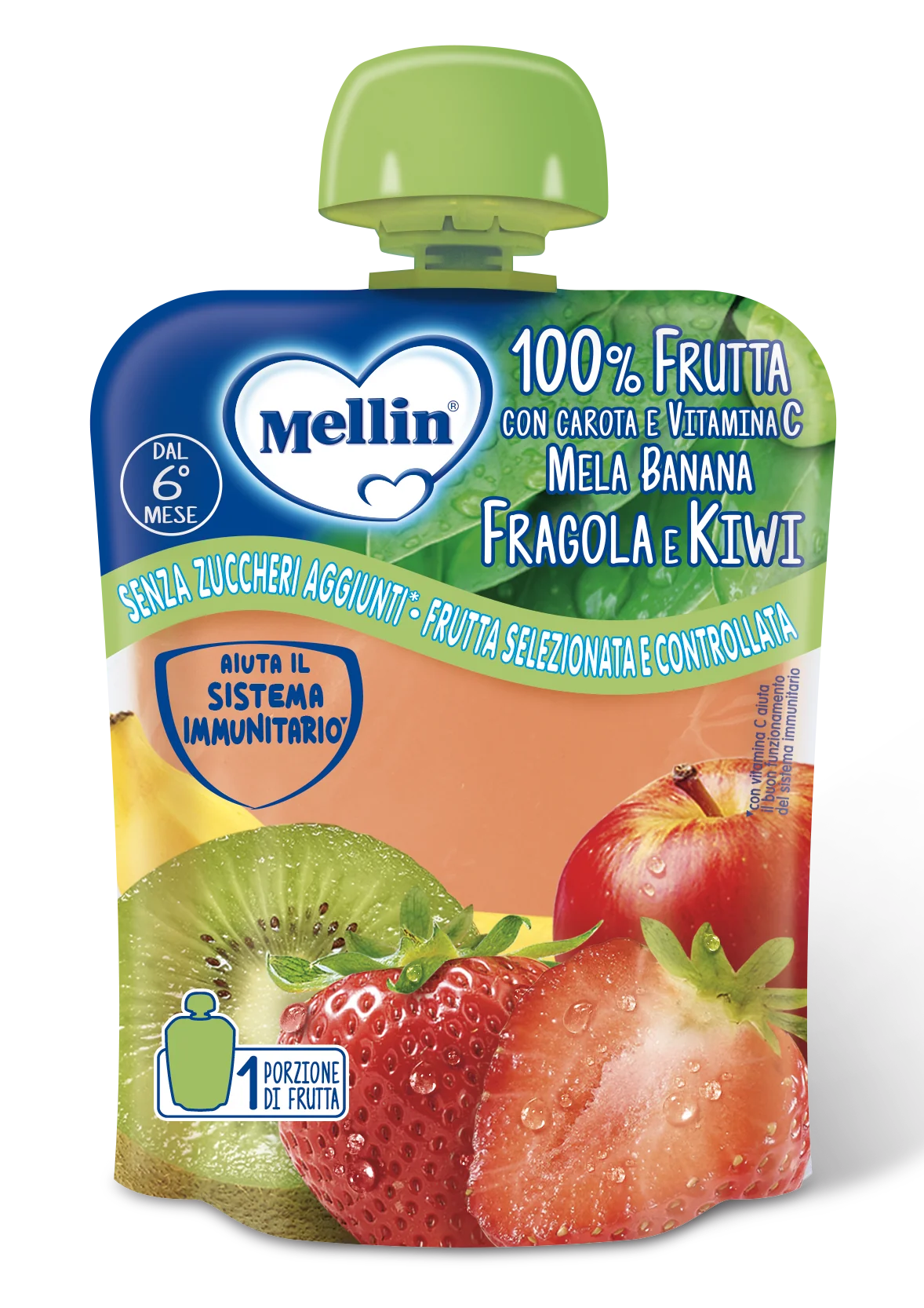 Mellin Pouch 90G Fragola Kiwi
