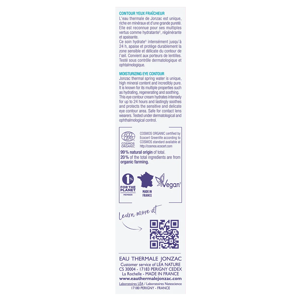 Jonzac Trattamento Contorno Occhi Rehydrate 15 Ml Rinfrescante