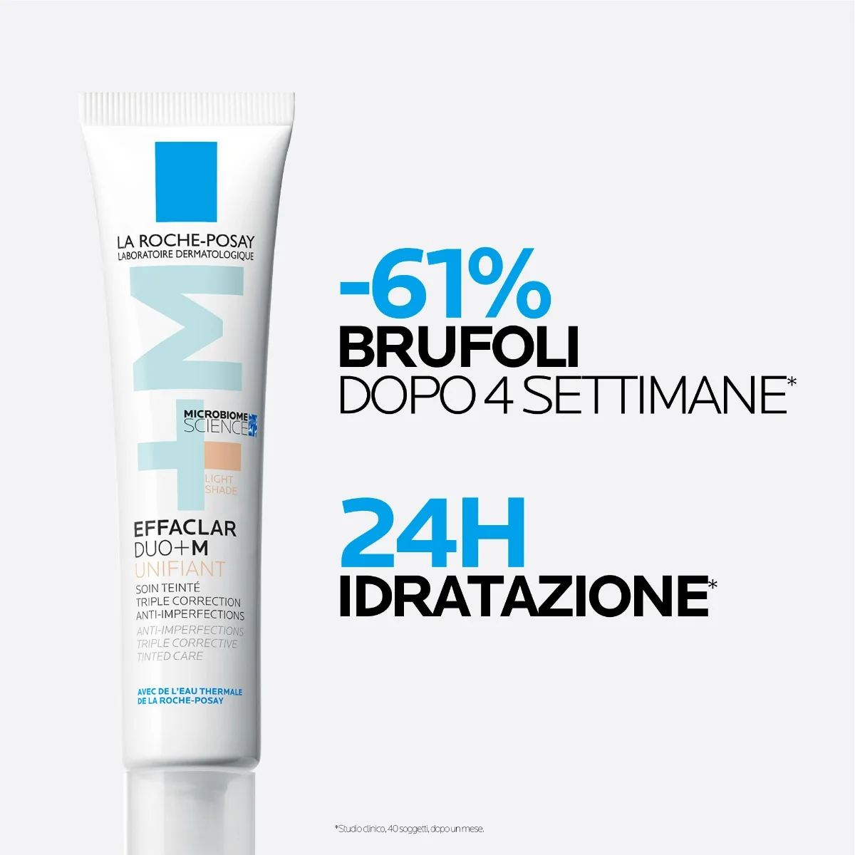 La Roche Posay Effaclar Duo+M Unifiant Light 40 ml Trattamento Viso Colorato